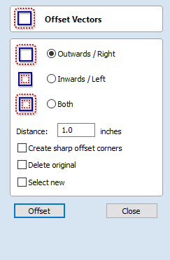 Offset Vectors Form